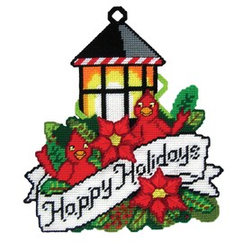 Design Works Crafts Happy Holiday Lantern Plastic Canvas Wall Décor Kit