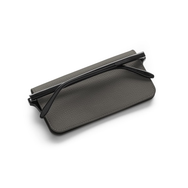 Lensrappa Slim leather glasses case in 9 colours, gray