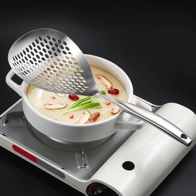 Kitchen Strainer Spoon Stainless Steel Straining Spoon Ladle Spider Strainer