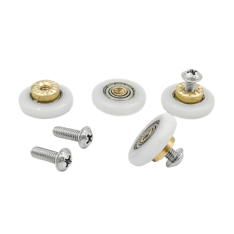 4PCS Shower Door Rollers Runners Wheels Replacement Part Bathroom Glass