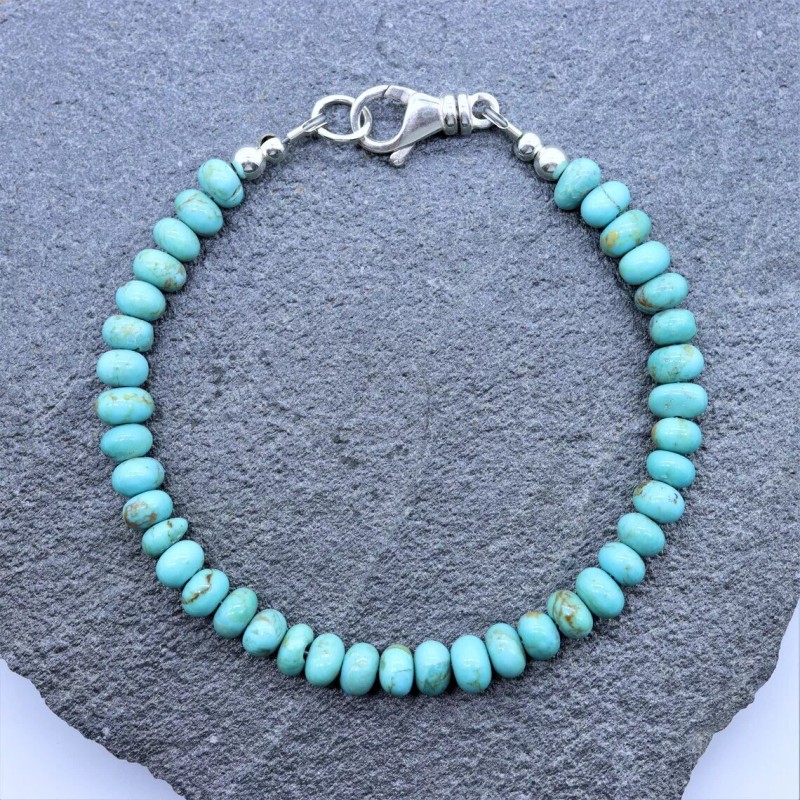 Jen Herrmann Jewelry Kingman Arizona 6mm Blue Green Turquoise Beaded