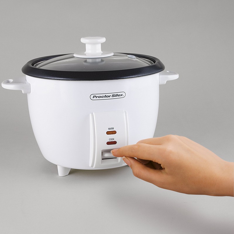 Proctor Silex Rice Cooker & Food Steamer, 8 Cups Cooked