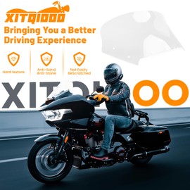 Xitqiooo 12" Windscreen Windshield Compatible with Harley Road Glide CVO/SE FLTRXSE 2023 2024 FLTRX 2024 CVO ST FLTRXSTSE 2024,Clear