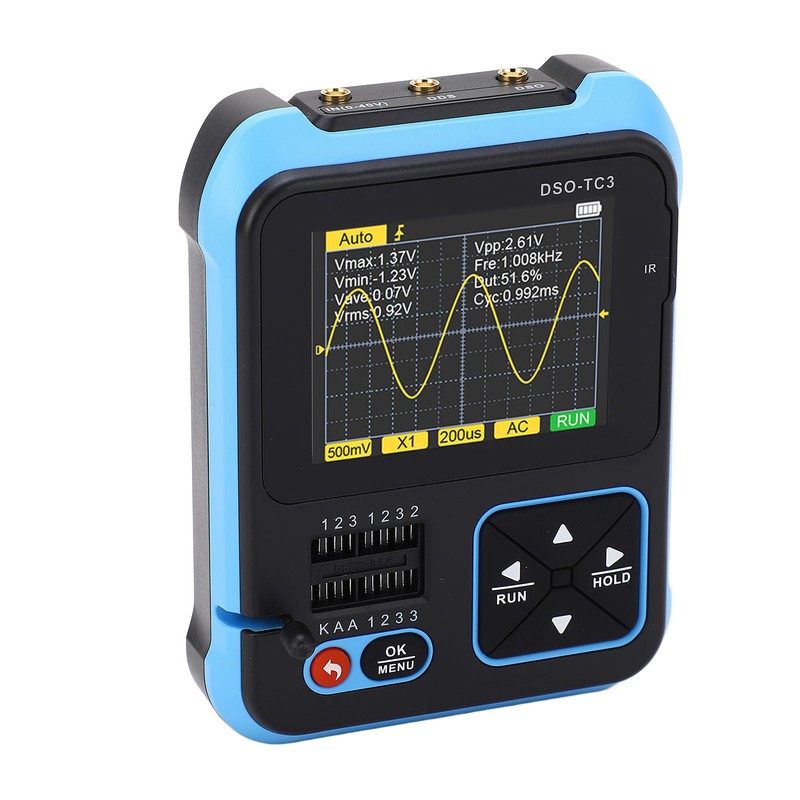 Handheld Portable Digital Oscilloscope Transistor Checker Tester Inductance Capacitance Resistance