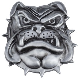 QinhBting Vintage Style Bulldog belt buckle Fashion 3D Engraved Belt Buckles Holiday Gifts