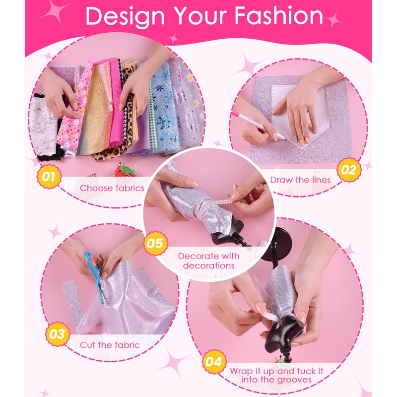 YEETIN 800+ PCS Fashion Designer Kit for Girls – DIY