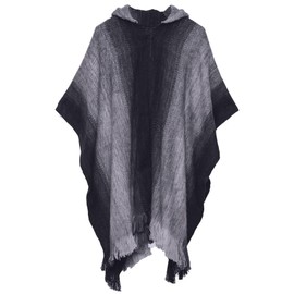 Gamboa Alpaca Wool Poncho for Men Hippie Mexican Cowboy and Western Panchos para Hombre