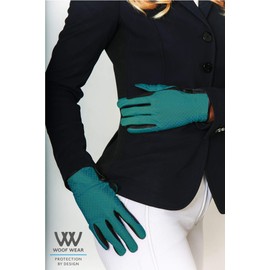 Woof Wear Zennor Riding Gloves - Ocean - Easy Stretch - Unisex - Add elegance and style to your riding with the Zennor