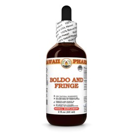 Boldo and Fringe Tincture, Made in Hawaii, All Natural, Vegan, Pure Liquid Extract - 2 fl.oz