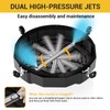 EVEAGE 18 Inch Large Size Pressure Washer Surface Cleaner Attachment