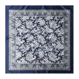 35" Men's Square Scarf, Men's Cowboy Scarf, Oversized Western Bandana, Large Cowboy Neckerchief - With Gift Packed