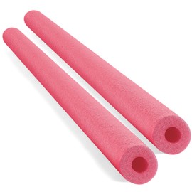 Hanaive 2 Pack Pool Noodles 52 Inch Foam Pool Swim Noodles Hollow Foam Noodle for Christmas Decoration Swimming Floats DIY Floating Craft Projects(Pink)