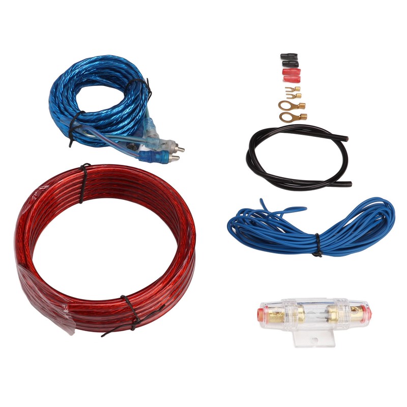 8 Gauge Car Amplifier Wiring Kit with Amp Power Cable