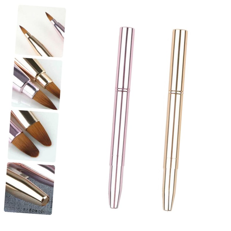 Ipetboom 4pcs Lip Brush Cover Dual-headed Makeup Applicator for Lipstick