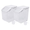 HANAMYA 15 Liter / 30 lbs Rice Storage Container with