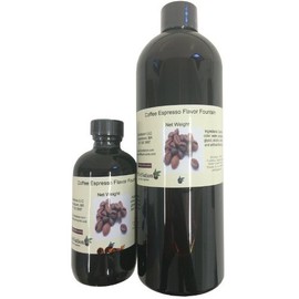 OliveNation Coffee Espresso Flavor Fountain, Deep Coffee Flavor Water Soluble for Beverages, Ice Cream, Fillings, Soda - 16 ounces