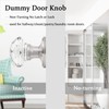 Orger Dummy Crystal Door Knobs with Diamond Shape in Satin