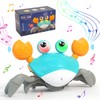 Crawling Crab Toy for Kids with Music, Electronic Light Up