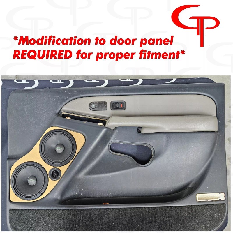 Silverado Tahoe Front Door Pod Baffles Flush 2x 6.5" +