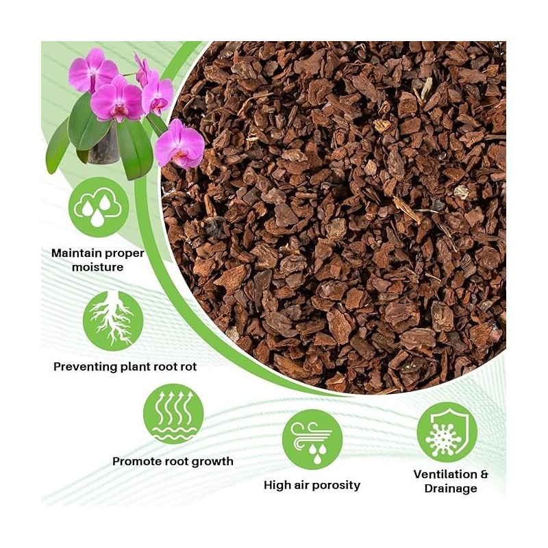 Cypress Orchid Bark Potting Mix – 6–9mm Cypress Mulch for