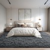 DweIke Fluffy Dark Grey 5x8 Area Rugs for Bedroom Living