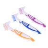 Premium Denture Cleaning Brush Set with Multilayer Bristles and Ergonomic