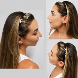 Camila Paris CP3881 French Headband for Women, Tortoise Shell, Strong Hold Grip Women's Hair Band, Ligth and Very Flexible, No Slip and Durable Styling Girls Hair Accessories, Made in France