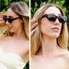 Gafas de sol Mid Cat Eye Retro Leopard Rim -