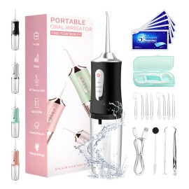 16pz Irrigador Bucal Portatil Agua Dientes Blancos 3mod Ipx7