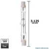 Satco S3146 100 Watt 1650 Lumens T3 Halogen Double Ended
