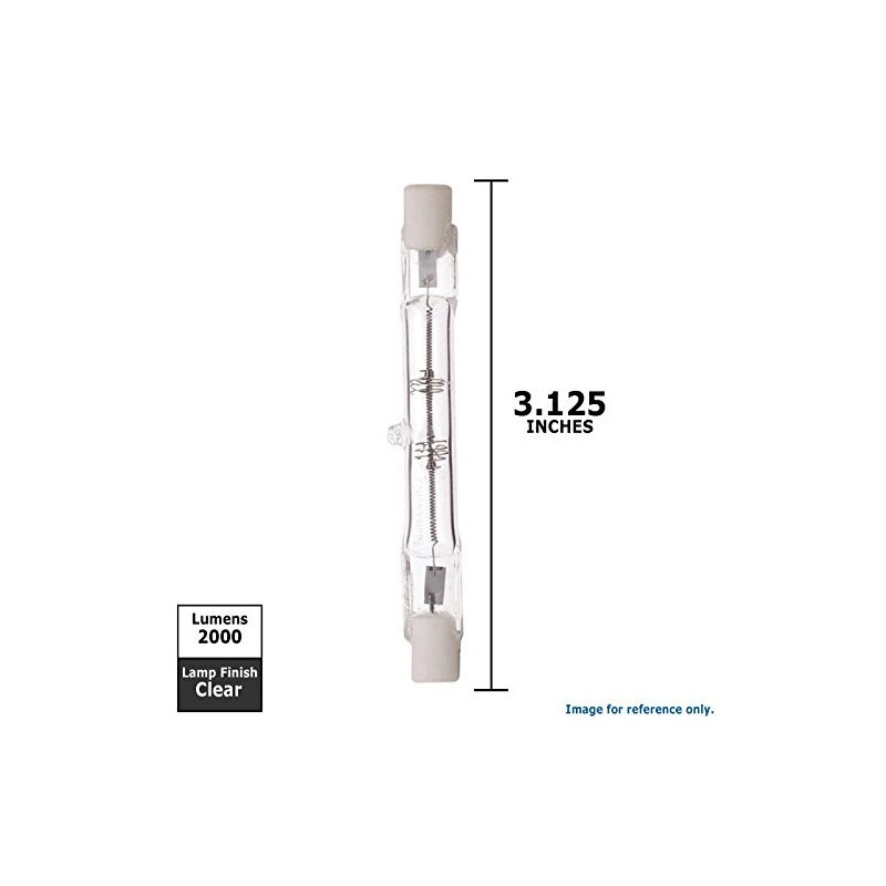 Satco S3146 100 Watt 1650 Lumens T3 Halogen Double Ended