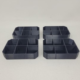 Fits Dewalt TSTAK Organizer 6 Compartment Tray Black 4 Organizers