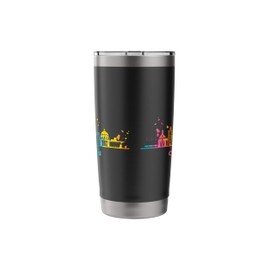 Copenhagener Skyline Colorful Cityscape Copenhagen Stainless Steel Insulated Tumbler