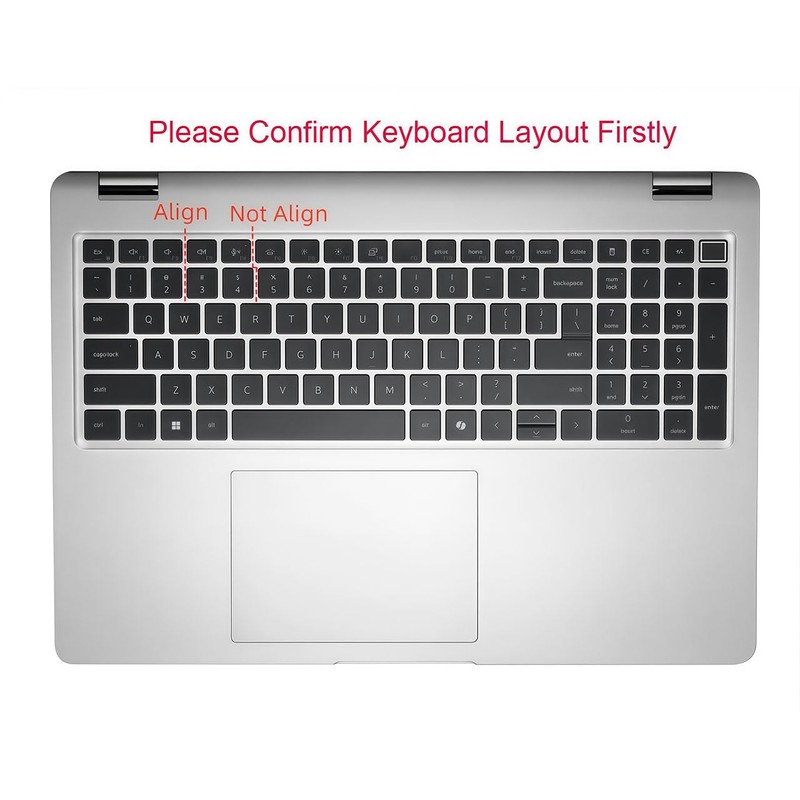 Keyboard Skin Compatible for Dell Pro 16/16 Plus PC16250 PC16255