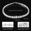 Kose Crown Tennis Bracelet 14K White Gold Plated 3mm Cubic