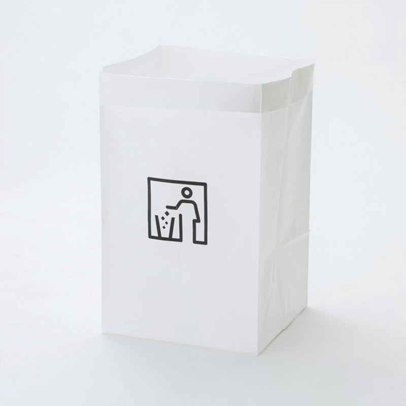 Ube Film JUST CLEAN JCL-05 Disposable Trash Can Standing, White,