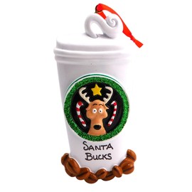 Westmon Works Coffee Lover Christmas Ornament Santa Bucks Cup Tree Decoration Holiday Decor