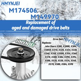 M174506 M149970 Drive Belt for John Deere Snowblower & Lawn Tractors and Garden Tractors X300 X304 X310 X320 X324 X330 X340 X350 X354 X360 X370 X380 X384 X390 X394