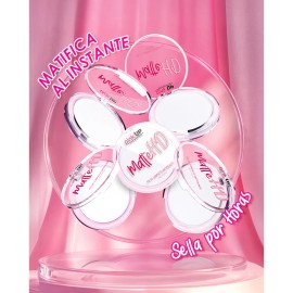 Pink Up, Polvo Compacto Hd, Matificante, Pieles Mixtas Color Transparente