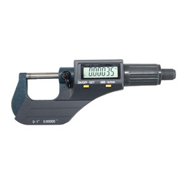 Accusize Industrial Tools 0-1''/0-25 mm by 0.00005''/0.001 mm 2 Key Electronic Digital Outside Micrometer, Metric/Imperial, Md71-0001