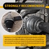 2PCS CV Boot Repair Kit with 4 Tie Rod Boots