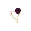 Knighthood Wine And Royal Blue Flower Ball With Hanging Chain