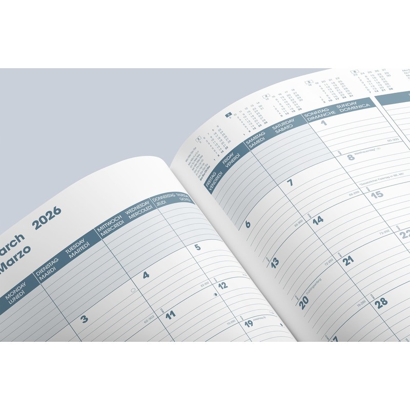 BRUNNEN Buchkalender Premium Mod. 739 2026 „SlimLine“ | 170×240 mm,