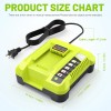 40V 6.0Ah Battery for Ryobi 40 Volt Li-Ion OP40602 OP40261