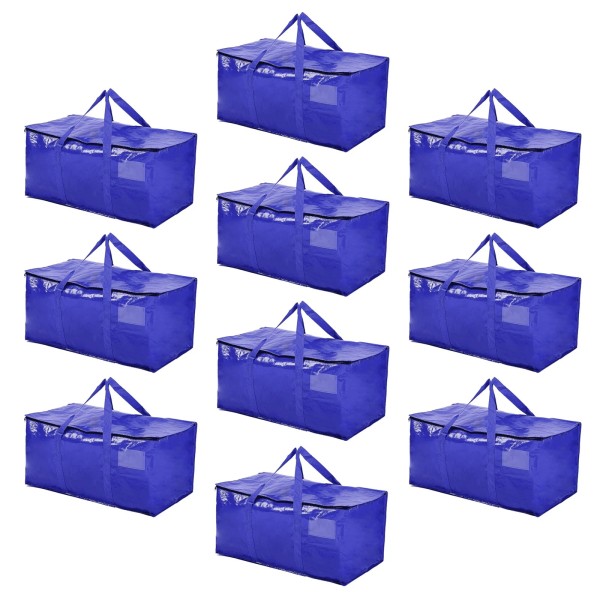 Hamna Collection Heavy Duty 10 Extra Large Blue Moving Bags
