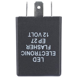 2 Pack EP27 Electronic LED Flasher Relay 5 Pin 12V for Vehicle Turn Signal Bulbs Fix Hyper Flash Rapid Blink Issue