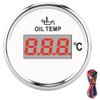 Universal Digital Oil Temperature Gauge 52mm 50‑150℃ W/Red Backlight 12V/24V