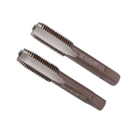 CoCud Hand Threading Taps, M10 x 1.25 Thread, Metric Alloy Tool Steel Screw Tapping Taper Bottom Tap - (Applications: for Machine Thread Repair), 1-Pair
