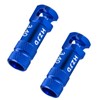 HZJD Bike Presta Valve Caps, Blue, Integrated Core Spoke Removal