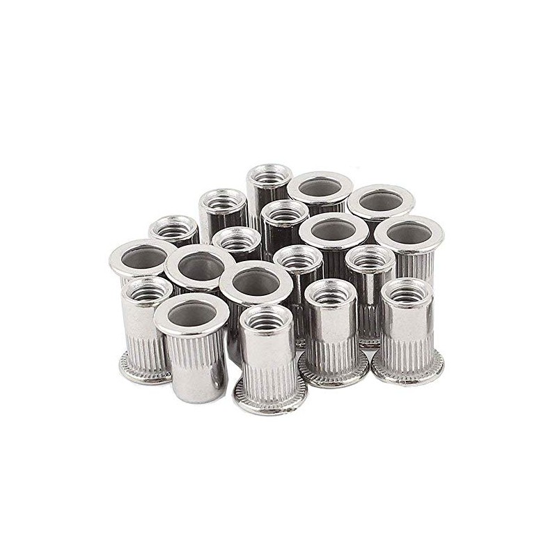 20pcs 3/8-16 Rivet Nuts Stainless Steel Threaded Rivet Insert Nuts